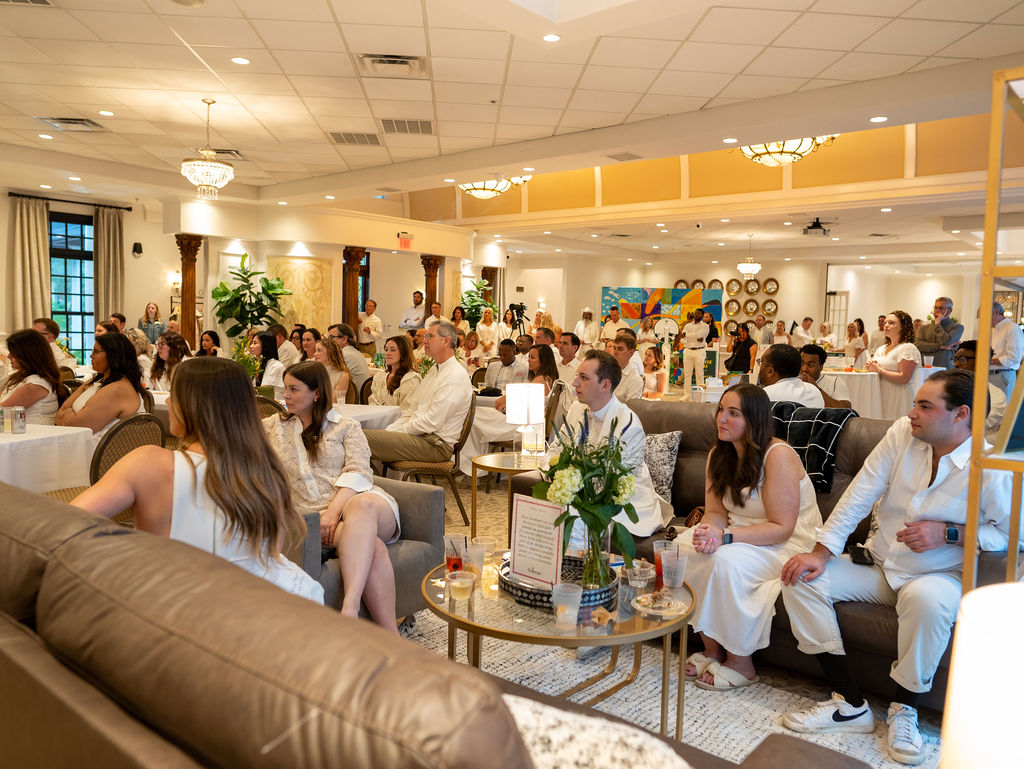The Signature Club ballroom filled with guests